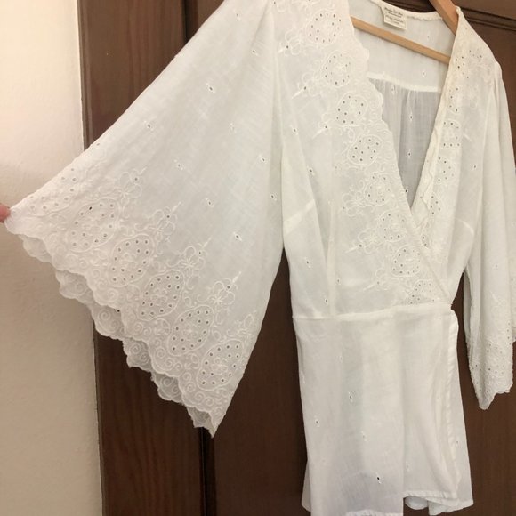 Anthropologie Meadow Rue Loire Wrap Blouse size XL - Picture 3 of 5